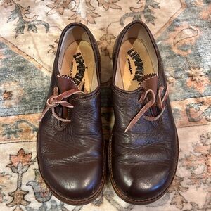Women's Brown Leather Oxfords